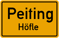 Straßen in Peiting Höfle