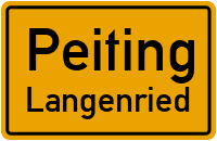 Straßen in Peiting Langenried