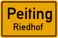 Straßen in Peiting Riedhof