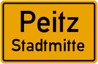 Mittelstraße in PeitzStadtmitte