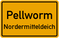 Schardeich in PellwormNordermitteldeich