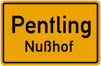 Straßen in Pentling Nußhof