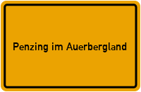 City Sign Penzing im Auerbergland
