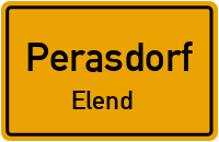 Straßen in Perasdorf Elend