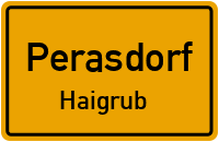 Straßen in Perasdorf Haigrub