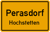 Straßen in Perasdorf Hochstetten