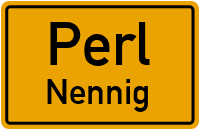 Weinbergstraße in PerlNennig
