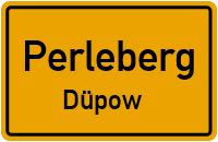 Dorfstraße in PerlebergDüpow