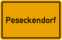 Ortsschild von Gemeinde Peseckendorf in Sachsen-Anhalt