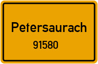 Straßen in 91580 Petersaurach