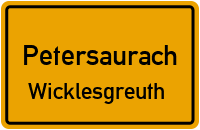 Bahnhofstraße in PetersaurachWicklesgreuth