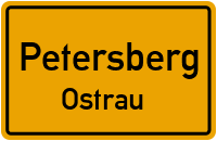 Werderthauer Dorfstraße in PetersbergOstrau