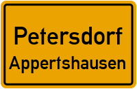 Straßen in Petersdorf Appertshausen