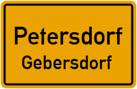 Straßen in Petersdorf Gebersdorf