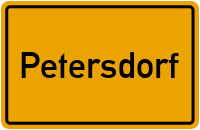 Wo liegt Petersdorf?
