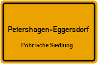 Petershagener Chaussee in Petershagen-EggersdorfPohrtsche Siedlung
