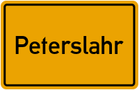 City Sign Peterslahr