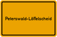 City Sign Peterswald-Löffelscheid