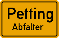 Abfalter in PettingAbfalter
