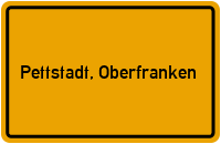 City Sign Pettstadt, Oberfranken