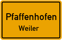 Bergstraße in PfaffenhofenWeiler