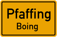 Straßenverzeichnis Pfaffing Boing
