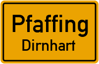 Straßenverzeichnis Pfaffing Dirnhart