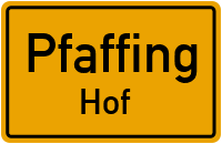 Straßenverzeichnis Pfaffing Hof