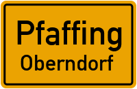 Straßenverzeichnis Pfaffing Oberndorf