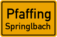 Elcheringer Straße in PfaffingSpringlbach