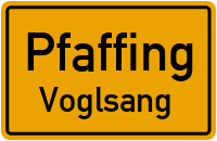 Straßenverzeichnis Pfaffing Voglsang