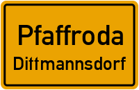 Dresdner Straße in PfaffrodaDittmannsdorf