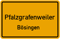 Straßen in Pfalzgrafenweiler Bösingen