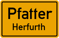 Straßen in Pfatter Herfurth