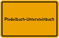 Ortsschild Pfedelbach-Untersteinbach