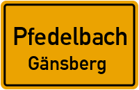 Straßenverzeichnis Pfedelbach Gänsberg