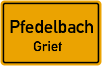 Straßenverzeichnis Pfedelbach Griet