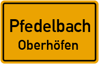 Straßenverzeichnis Pfedelbach Oberhöfen