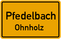 Straßenverzeichnis Pfedelbach Ohnholz