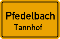 Straßenverzeichnis Pfedelbach Tannhof
