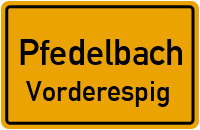 Straßenverzeichnis Pfedelbach Vorderespig
