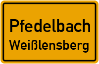Straßenverzeichnis Pfedelbach Weißlensberg