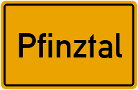 Ortsschild von Gemeinde Pfinztal in Baden-Württemberg