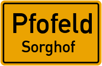 Straßenverzeichnis Pfofeld Sorghof