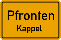 Kappeler Straße in PfrontenKappel