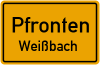 Füssener Straße in PfrontenWeißbach