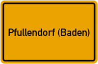 City Sign Pfullendorf (Baden)