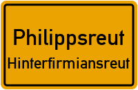 Geißbergstraße in PhilippsreutHinterfirmiansreut
