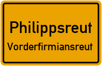 Dorfstraße in PhilippsreutVorderfirmiansreut