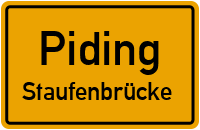 Straßen in Piding Staufenbrücke